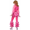 tenue disco rose pour femme avec tunique, ceinture et pantalon tenue disco rose pour femme avec tunique, ceinture et pantalon