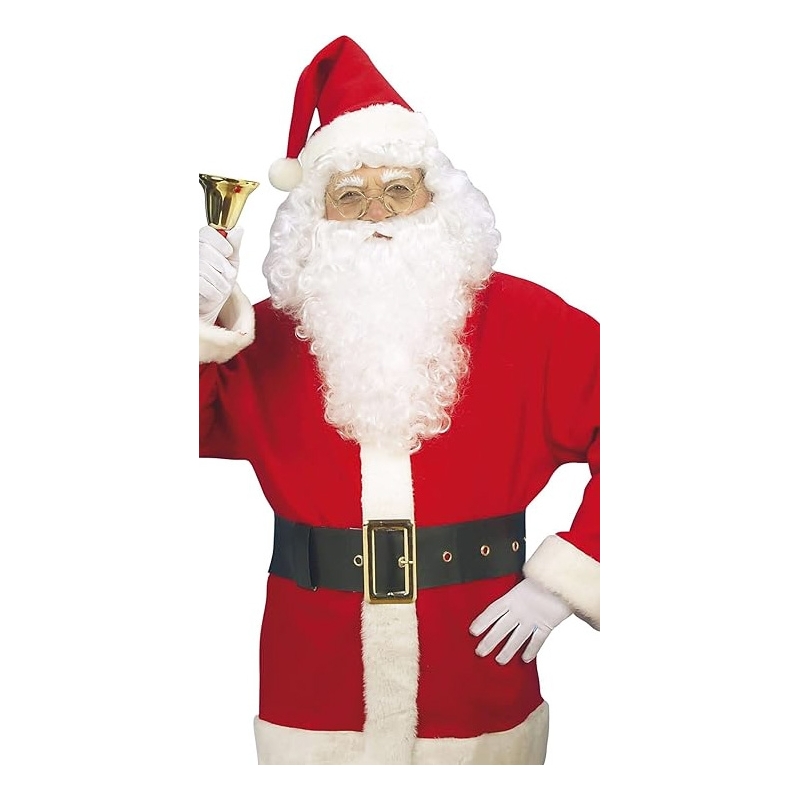 Ceinture de Père Noël avec boucle dorée