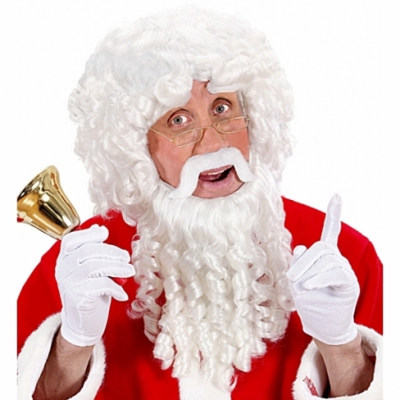 Barbe et perruque de Père Noël avec cache-sourcils