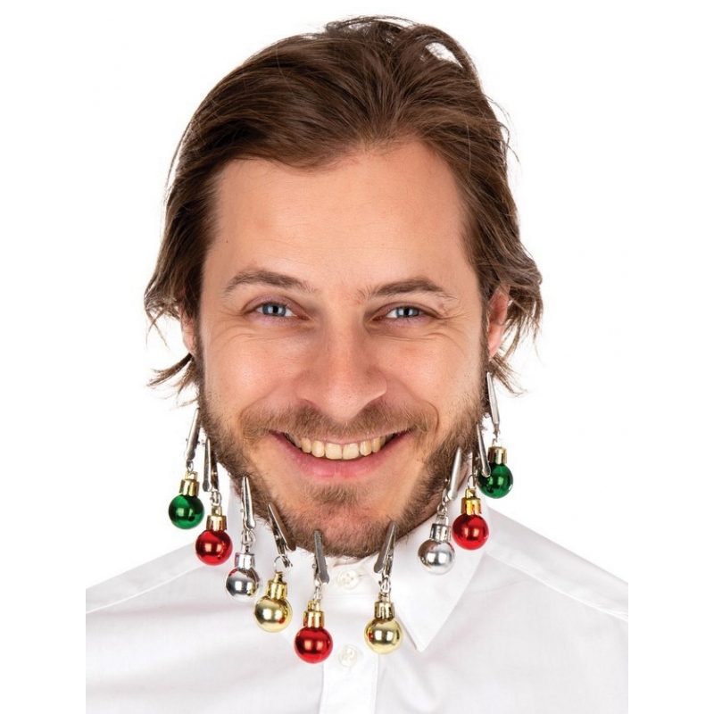 Boules de Noël pour barbe Magie du Déguisement