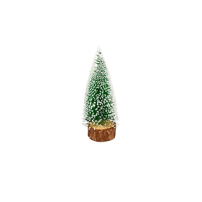 Petit sapin enneigné idéal pour décorer vos tables pour les fêtes de Noël