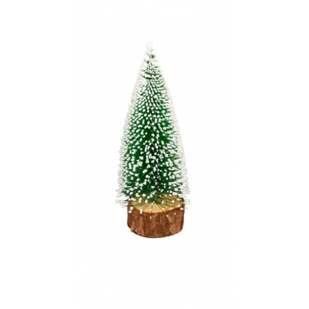 Petit sapin enneigné idéal pour décorer vos tables pour les fêtes de Noël