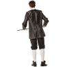 costume de marquis noir pour homme avec pantacourt, veste avec chemise et jabot costume de marquis noir pour homme avec pantacourt, veste avec chemise et jabot