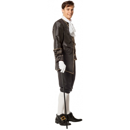 tenue de marquis pour homme avec pantacourt, veste avec chemise et jabot tenue de marquis pour homme avec pantacourt, veste avec chemise et jabot