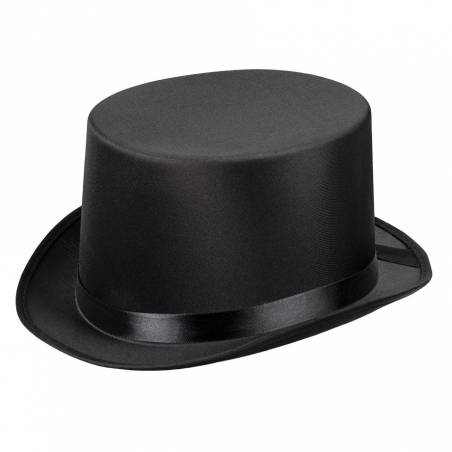 Chapeau haut de forme noir pour homme et femme Chapeau haut de forme noir pour homme et femme