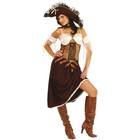 Déguisement femme pirate luxe