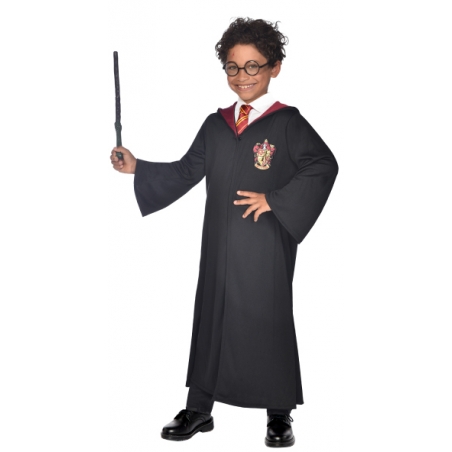 Déguisement complet Harry Potter pour enfant avec lunettes et baguette magique sous licence officielle
