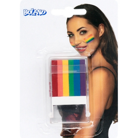 stick maquillage arc en ciel 6 couleurs