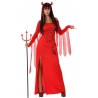 deguisement diablesse élégante, longue robe - costume halloween pour femme