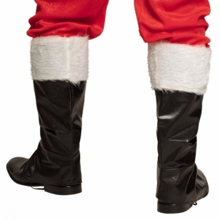 Sur-bottes avec fourrure blanche pour compléter votre costume de Père Noël