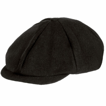 Casquette noire Birmingham années 20 et 30 pour homme