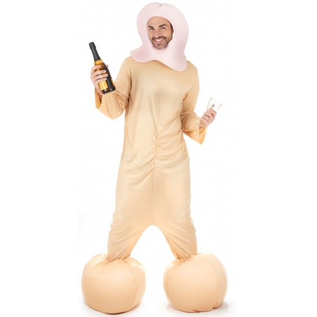 Déguisement zizi pour homme taille unique idéal pour fêter un enterrement de vie de garçon Déguisement zizi pour homme taille unique idéal pour fêter un enterrement de vie de garçon
