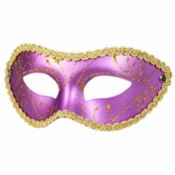 Masque vénitien violet idéal pour un bal masqué