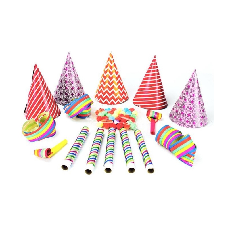 Sachet de cotillons pour 5 personnes, idéal pour faire la fête en famille