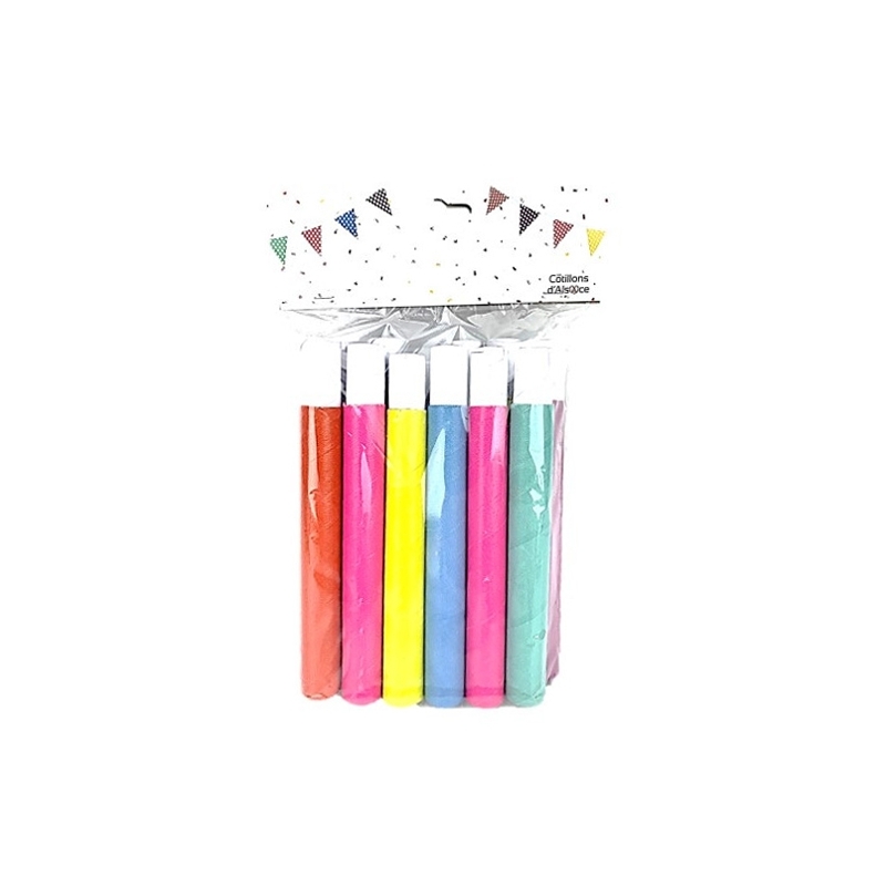Sarbacanes multicolores (lot de 12 sarbacanes)