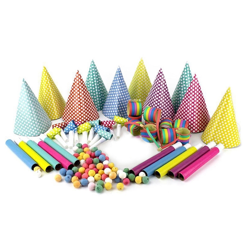 Nouvel an, cotillons pour 10 personnes en coffret