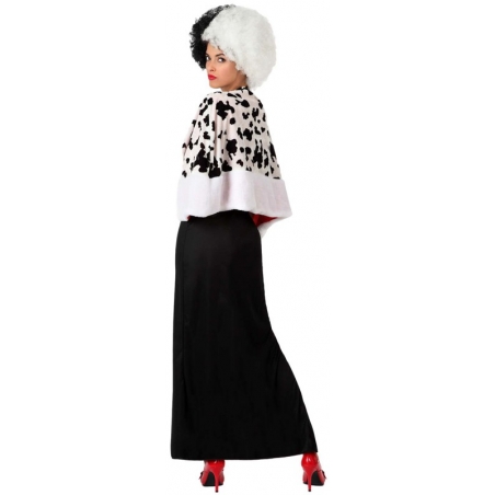 costume cruella femme - deguisement personnage dessin animé disney