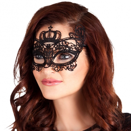 Loup dentelle noire, masque vénitien pour femme