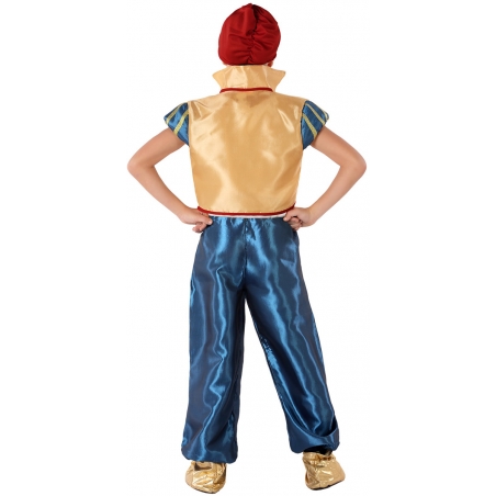 Costume Aladin garçon avec haut, pantalon, ceinture et coiffe - Personnage contes des 1001 nuits