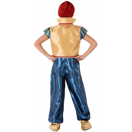 Costume Aladin garçon avec haut, pantalon, ceinture et coiffe - Personnage contes des 1001 nuits Costume Aladin garçon avec haut, pantalon, ceinture et coiffe - Personnage contes des 1001 nuits