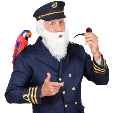Accessoires marin pour homme avec casquette, barbe et pipe