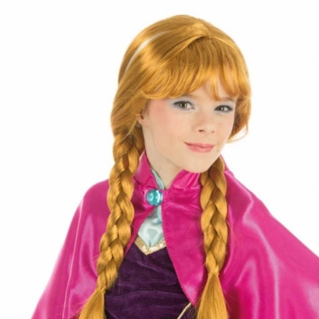 Perruque de princesse pour fille idéale pour se déguiser en Anna
