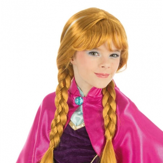 Perruque Princesse Enfant – 2 PCS Longues Tresses Raiponce, Perruques Déguisement Fille, Accessoires Carnaval, Halloween, Cosplay