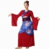 Déguisement chinoise rouge bordeaux pour femme Déguisement chinoise rouge bordeaux pour femme