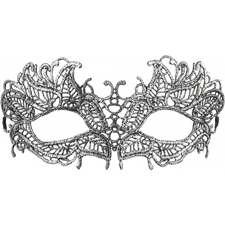 Loup dentelle noir et argent idéal pour un bal masqué Loup dentelle noir et argent idéal pour un bal masqué