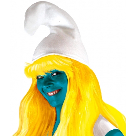 Perruque schtroumpfette avec bonnet Perruque schtroumpfette avec bonnet