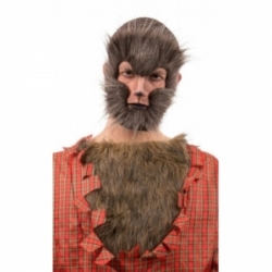 Masque loup garou brun