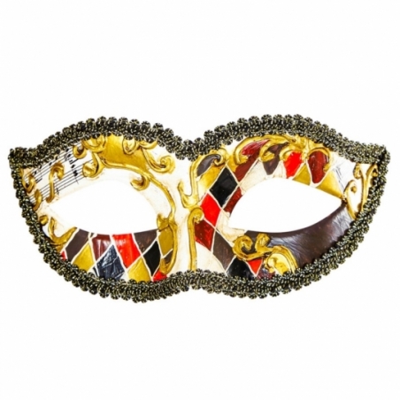 Masque arlequin pour hommes et femmes idéal pour un bal masqué