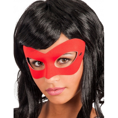 Loup rouge masque avec élastique