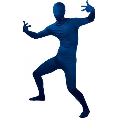 déguisement seconde peau bleue, combinaison en matière extensible - 16037XL déguisement seconde peau bleue, combinaison en matière extensible - 16037XL