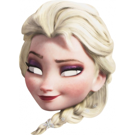 Masque Elsa la reine des neiges en carton
