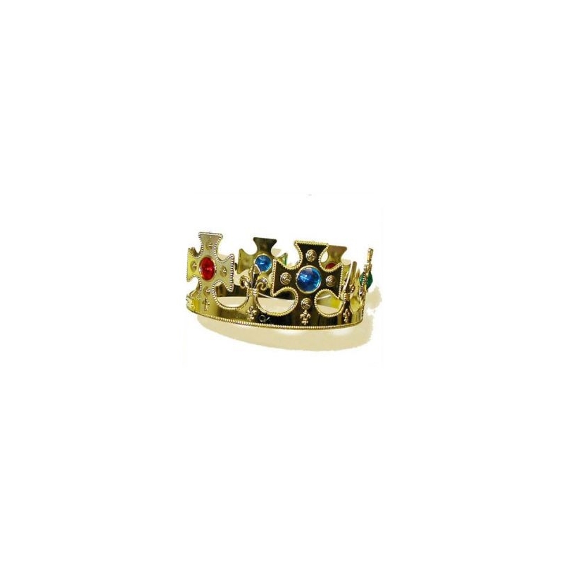 couronne roi medieval couleur or - accessoire deguisement