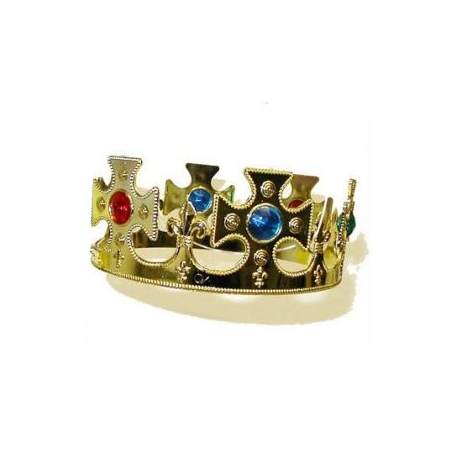 couronne roi medieval couleur or - accessoire deguisement