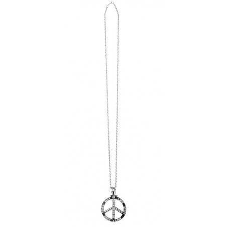 Pendentif hippie metal idéal pour accessoiriser une tenue sur le thème des années 60