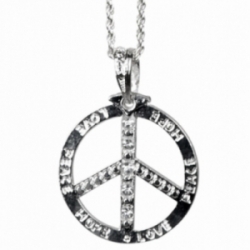 Pendentif peace and love metal