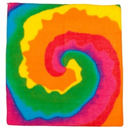 Motif multicolore du bandan hippie