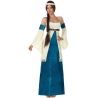 deguisement princesse médiévale bleue - costume femme moyen age