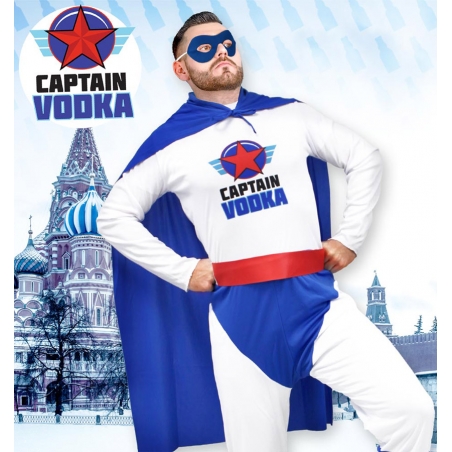 Déguisement Captain Vodka, le super-héros qui va sauver l'apéro Déguisement Captain Vodka, le super-héros qui va sauver l'apéro