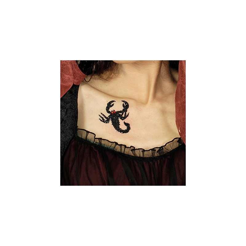 Tatoo scorpion avec strass