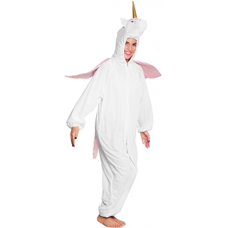 Déguisement licorne femme blanc et rose, une combi idéale pour Carnaval ou pour fêter un EVJF