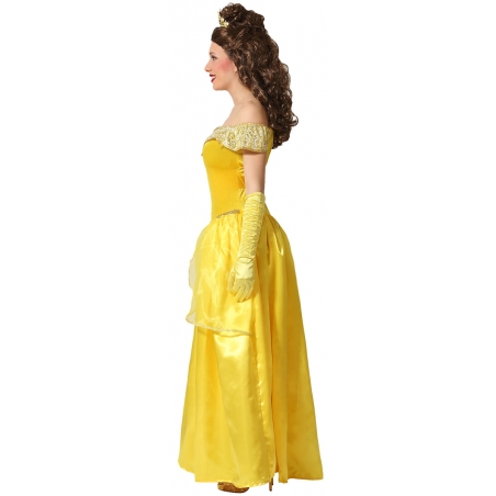 Robe de princesse jaune pour femme disponible en grandes tailles