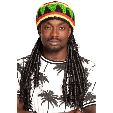 Bonnet rasta avec dreadlocks pour hommes et femmes, adoptez le look rasta