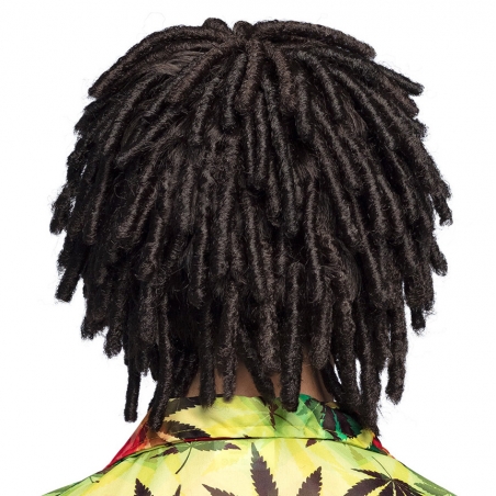 Perruque rasta dreadlocks coupe courte idéale pour se déguiser sur le thème reggae