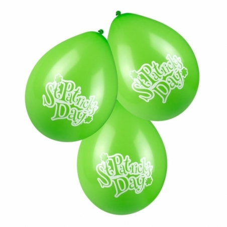 6 Ballons Saint Patrick, un lot idéal pour réaliser une déco pour fêter la Saint Patrick