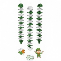Décoration Saint Patrick, lot de 3 guirlandes à suspendre