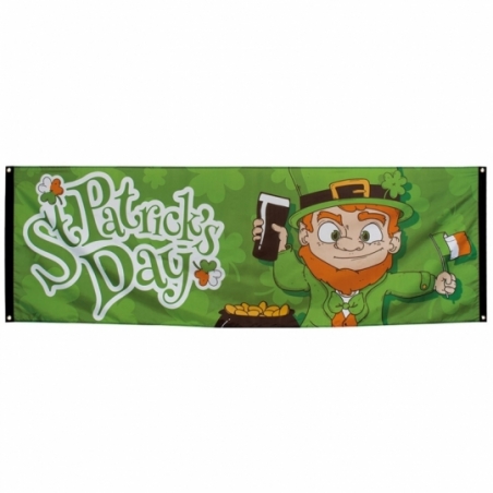 Grande bannière Saint Patrick idéale pour réaliser votre déco pour la fête